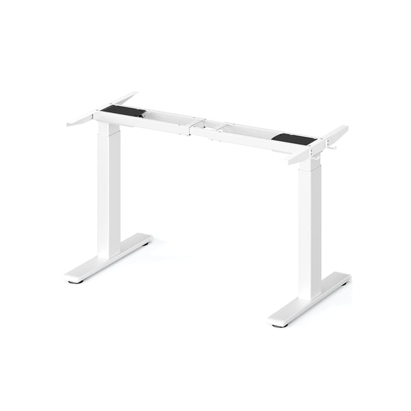 Elektrisk Højdejusterbar Skrivebordsstel, 60x107,5-175x69-115 cm, Hvid