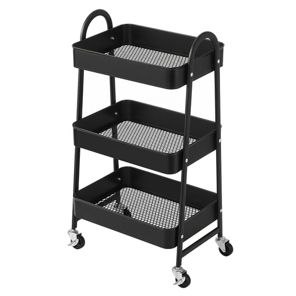 Serveringsvogn, 32.5x45.8x77.5 cm, Svart
