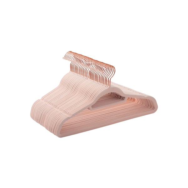 Velourhengere, 45x0,6x23,5 cm, Svart
