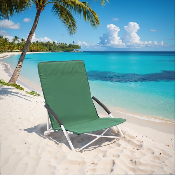 Strandstol, 53x56x74 cm, Grön