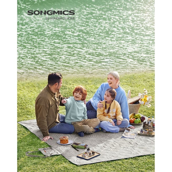 Picnic Tæppe, 200x200 cm, Blå