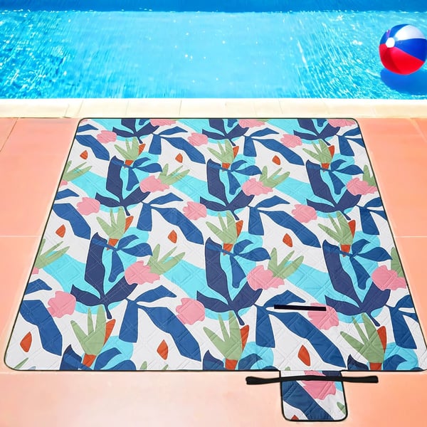 Picnicteppe, 200x200 cm, Fargerik Bregne