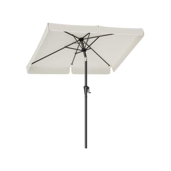 Rektangulær balkongparasoll, 200x150 cm, Beige