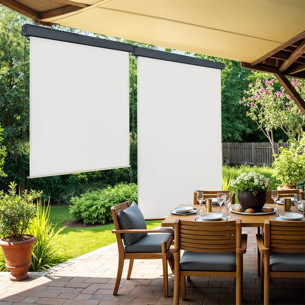 Vertikal markis, 250x160 cm, beige