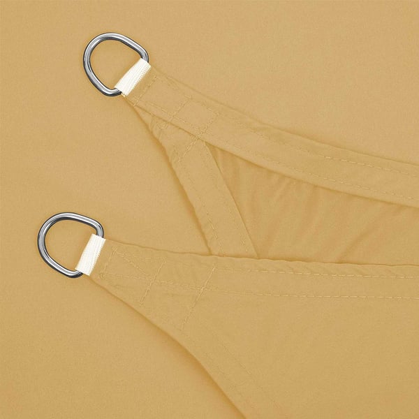 Solseil, 3x4 m, Sandfarget
