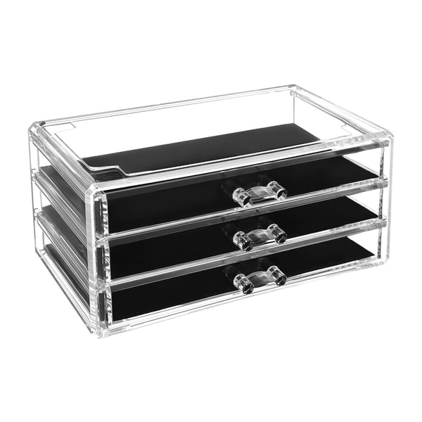 Sminkeorganisator, 24x13.5x22 cm, Transparent