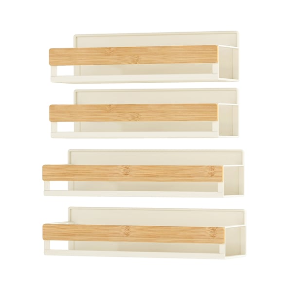 Kryddhylla set, 10x30x7,5 cm, Beige