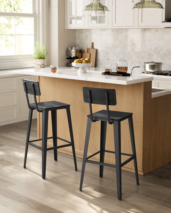 Barstol, 45.4x45.4x102.2 cm, Brun