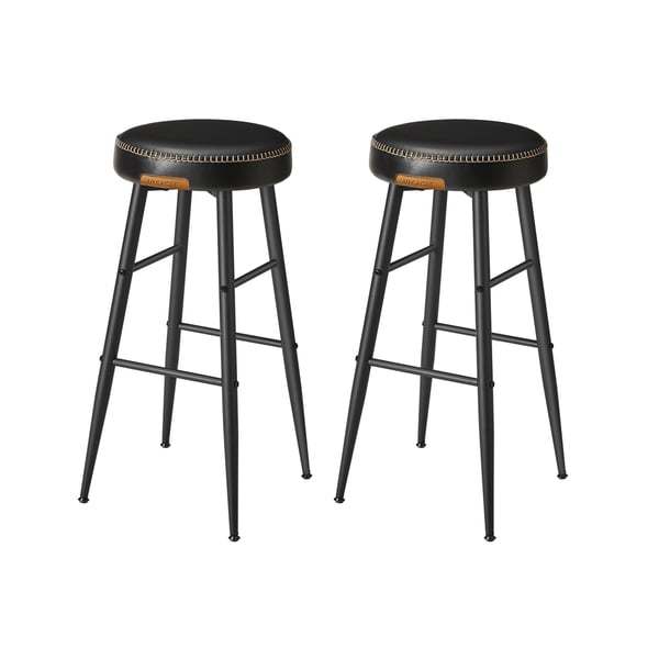 Barstoler, 51,6x51,6x75 cm, Svart