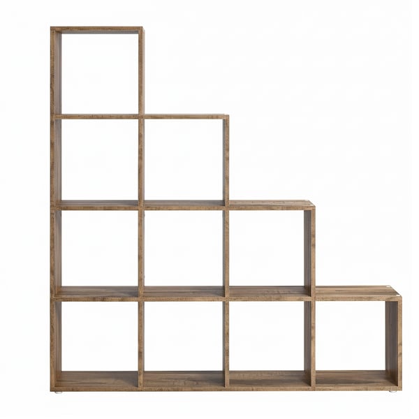 Bokhylle, 29x129,5x129,5 cm, Brun