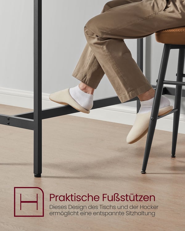 Spisebordssæt, 100x40x90 cm, greige