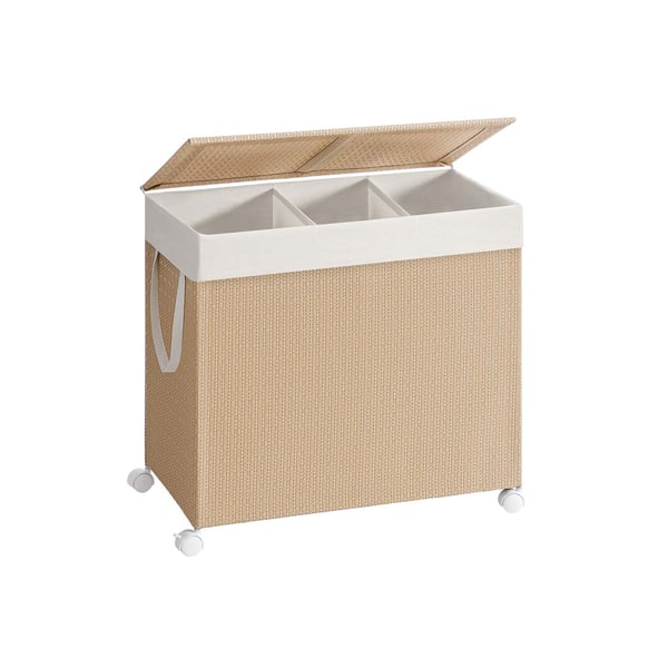 Tvättkorg, 66,5x37,5x65 cm, Beige