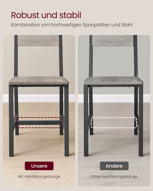 Spisestol, 36x46,6x87,1 cm, Greige
