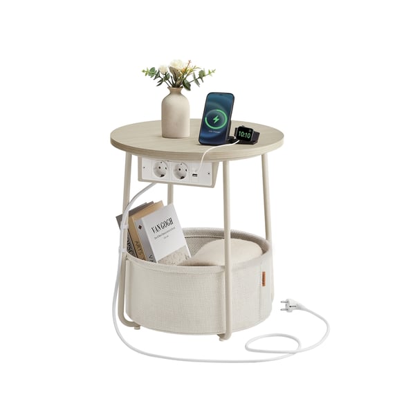 Sidebord, 45x50 cm, Beige