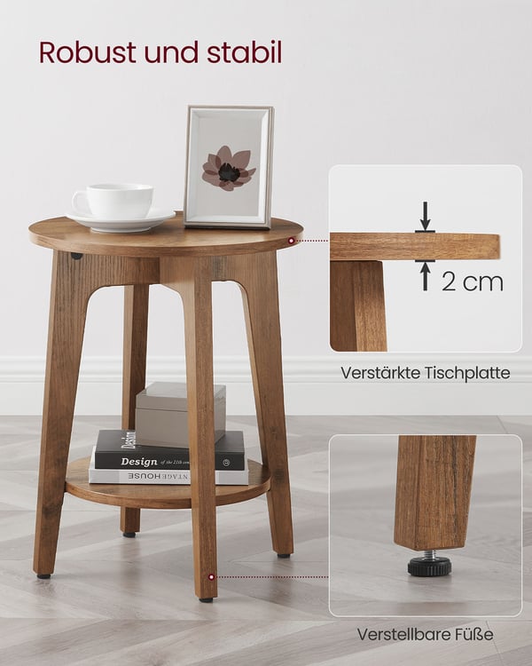 Sidebord, 40x50 cm, Hvid, Star