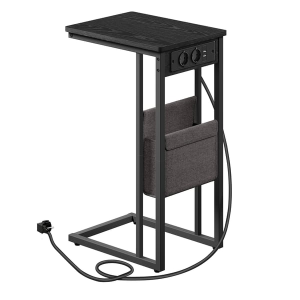 Sidebord, 30x40x62 cm, Svart, Oppbevaring
