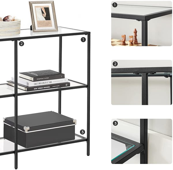 Konsolbord, 100x30x73 cm, svart