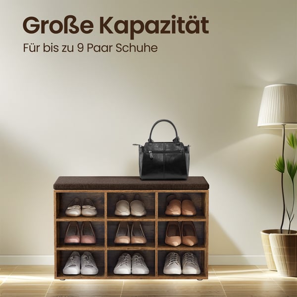 Skohylle, 30.4x78.6x48.1 cm, Brun