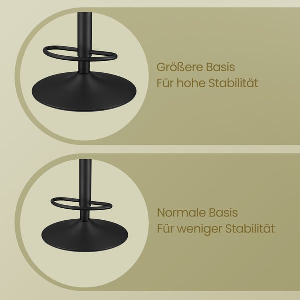 Barstol Sæt, 44x48x90-112 cm, Brun