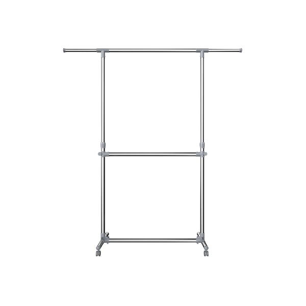 Vaateripustin, 101-166x49x113-198 cm, Harmaa