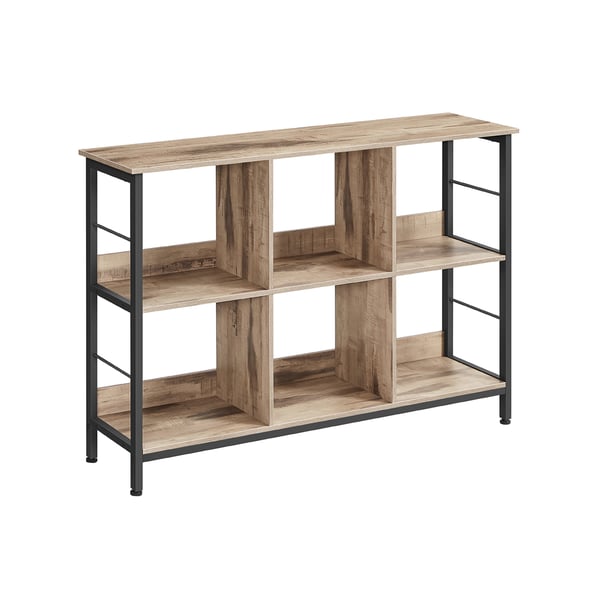 Bogreol, 120x33x80 cm, Brun Bogreol, 120x33x80 cm, Brun