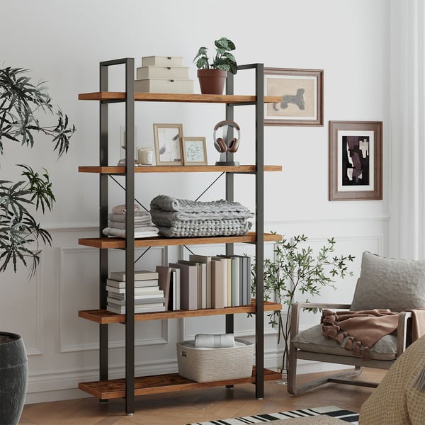 Bokhylle, 33,5x105x177,5 cm, Brun Bokhylle, 33,5x105x177,5 cm, Brun