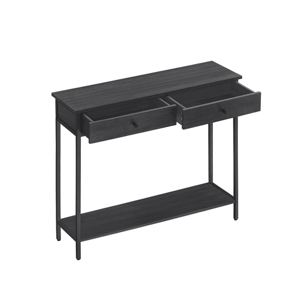 Konsolbord, 30x100x80 cm, Brun Sort