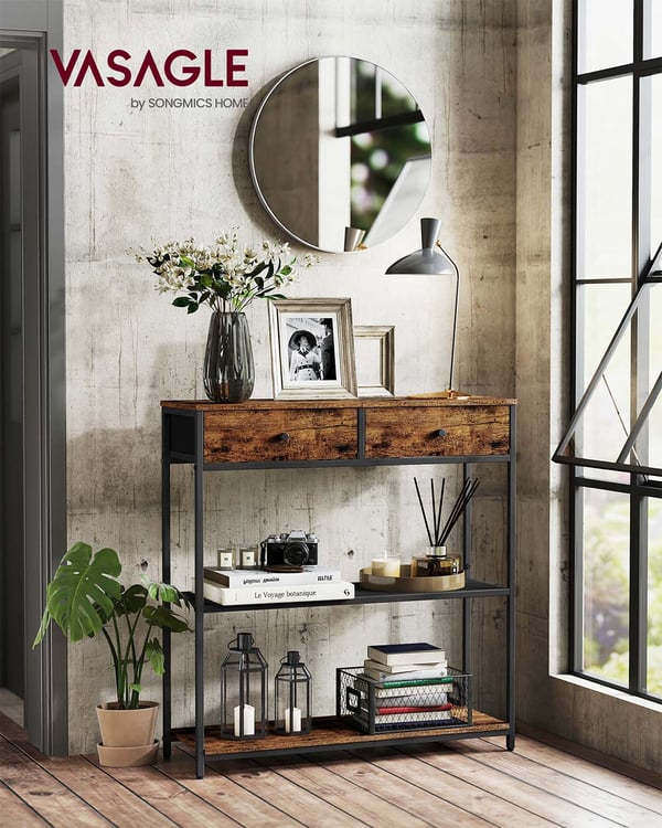 Konsolbord, 24x76x80 cm, Brun