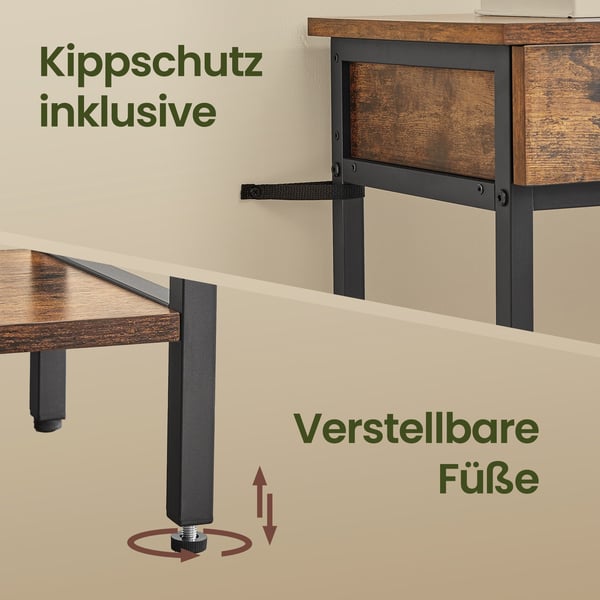 Konsolbord, 30x100x80 cm, Brun