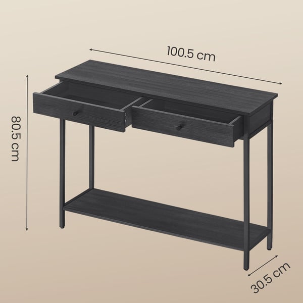 Konsolbord, 30x80x100 cm, Antracit