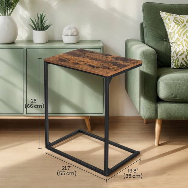 Sidebord, 55x35x66 cm, Brun Svart