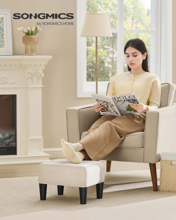 Sittepuff, 40x32x26 cm, Beige