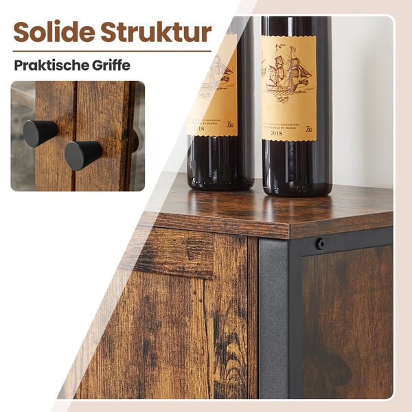 Sideboard, 110x33x75 cm, Brun