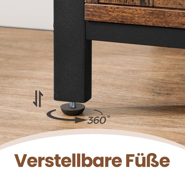 Sideboard, 110x33x75 cm, Brun