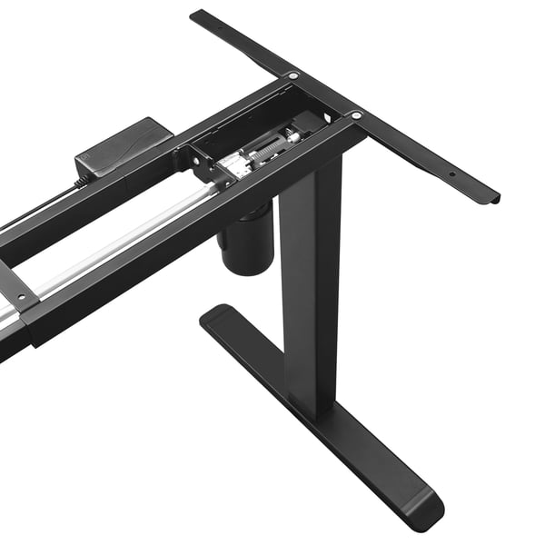Skrivebordsstel, Elektrisk Skrivebordsstel, 115x60x71-112 cm, Sort