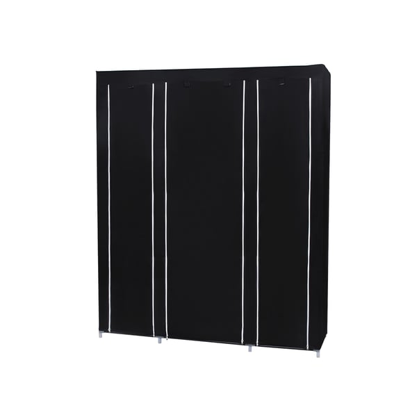 Foldbar Garderobe, 150x175x45 cm, Sort