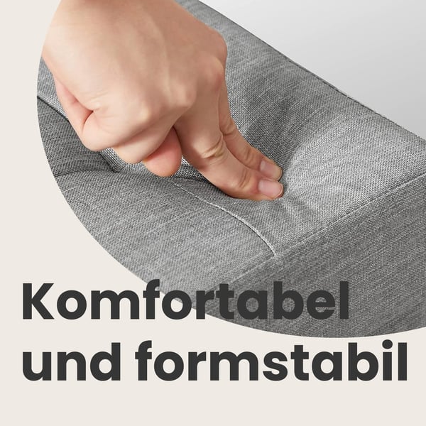 Sammenklappelig Ottoman, 110x38x38 cm, Lysegrå