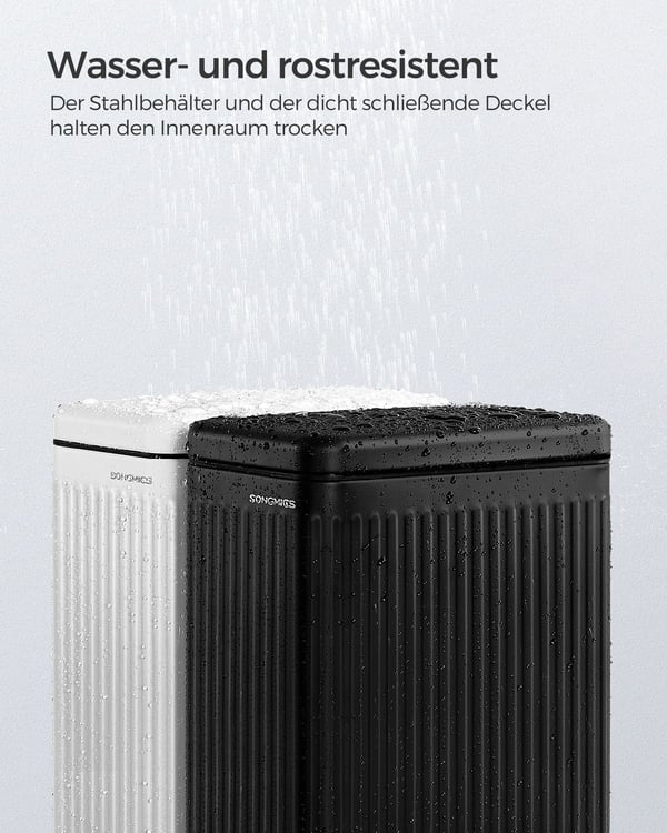 Skraldespand, 33,5x16,8x34,5 cm, Sort