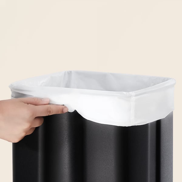 Skraldespand, 30 liter, 34x28,5x54,4 cm, hvid