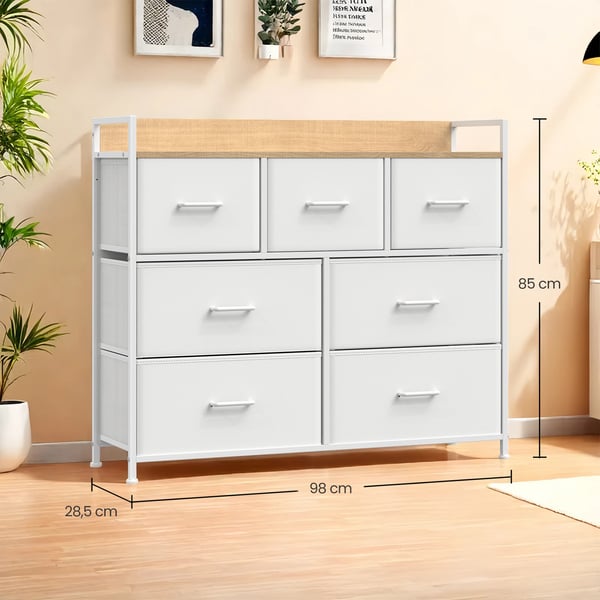 Kommode, 28,5x98x85 cm, Hvit Kommode, 28,5x98x85 cm, Hvit