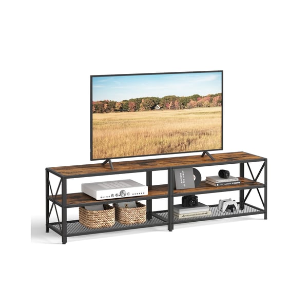 TV-benk, 178x39x52 cm, Brun Svart