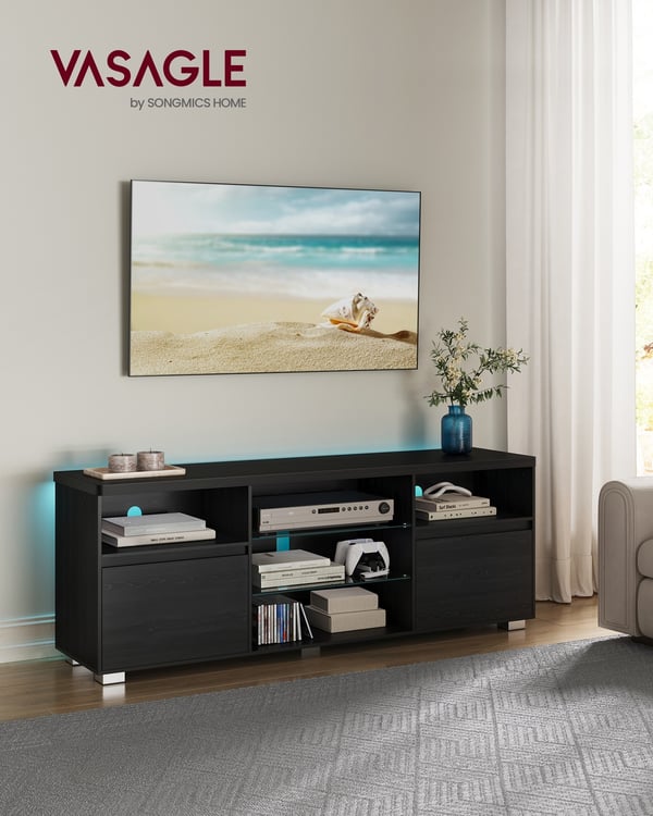 TV-skab, 40x160x60 cm, Sort