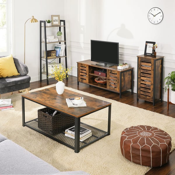 TV-bänk, 110x40x50 cm, Brun