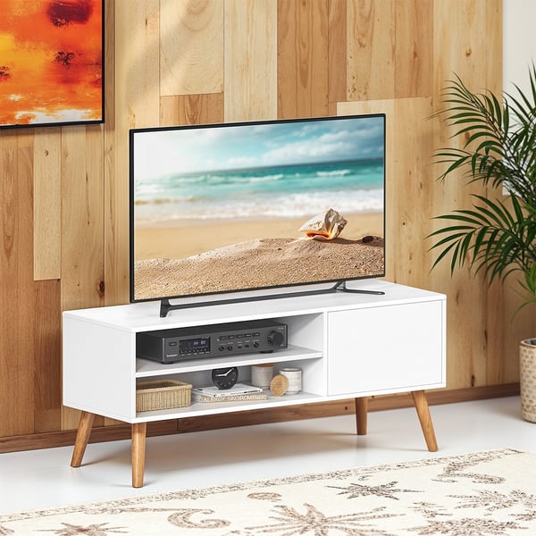 TV-benk, 120x40x49 cm, Hvit