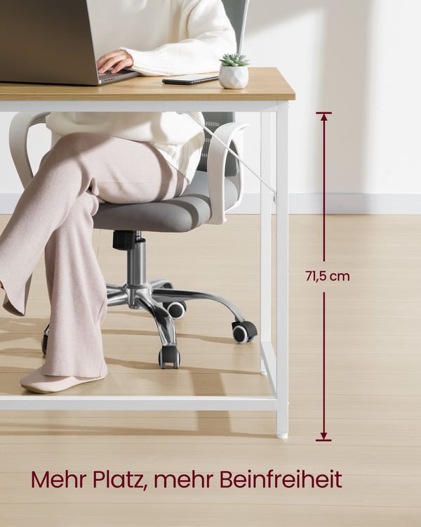 Skrivebord, 80x50x75 cm, Brun