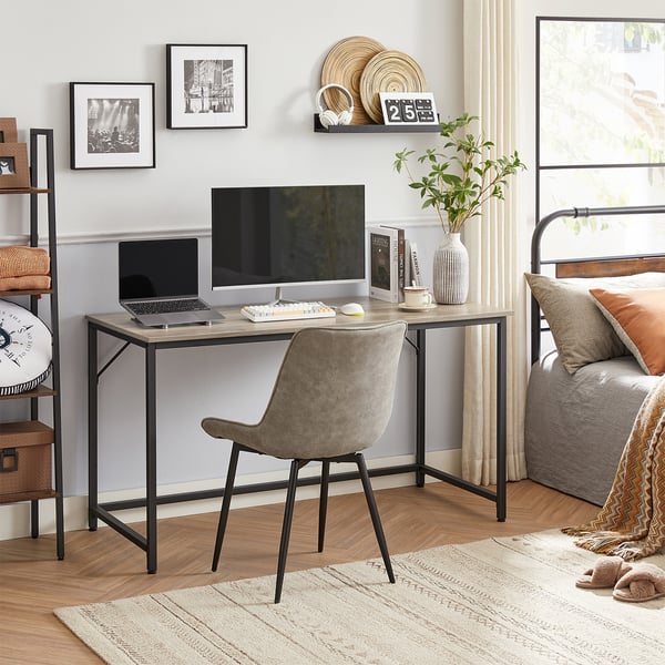 Skrivebord, 140x60x75 cm, Greige