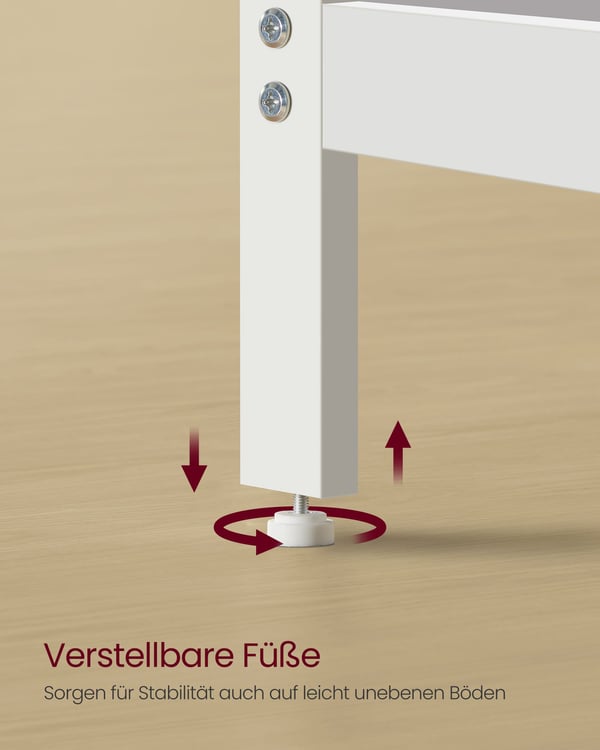 Skrivebord, 60x120x76 cm, Hvid