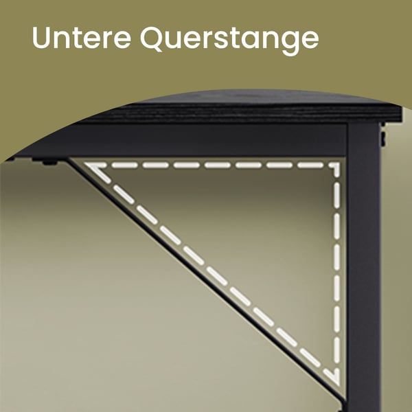 Skrivbord, 120x60x75 cm, Svart