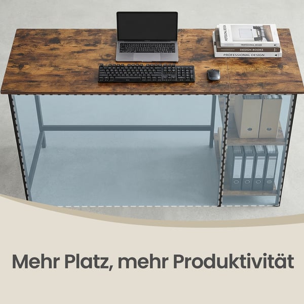 Skrivebord, 60x120x76 cm, Brun