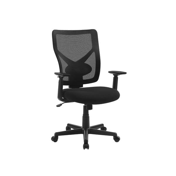 Kontorstol, ergonomisk nettstol med svingfunksjon, 53x52x110,5 cm, svart Kontorstol, ergonomisk nettstol med svingfunksjon, 53x52x110,5 cm, svart